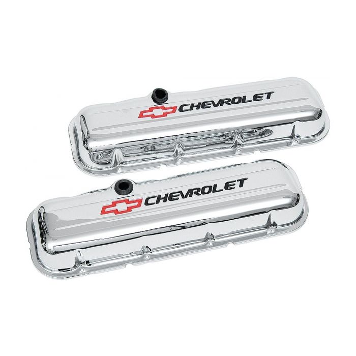 chrome chevy valve covers