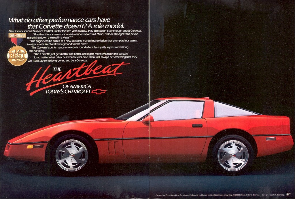 1989 Corvette ad