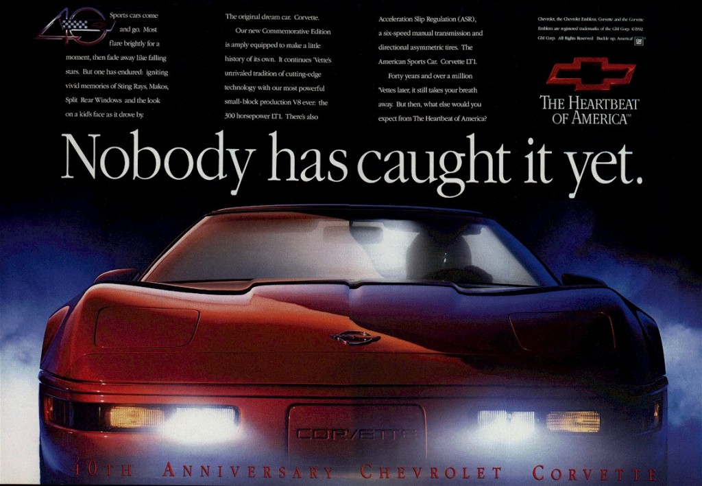 1993 Corvette ad