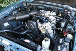 1987-Mustang-LX-2.3L-engine
